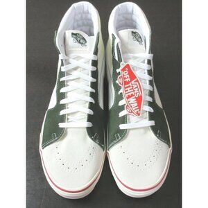 COPY - Vans Sk8-Hi Retro Sport Marshmallow White Kombu Green Skate shoes Size 9…